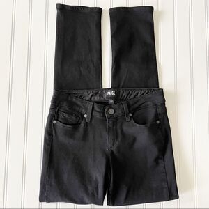 Paige Skyline Ankle Peg Black Shadow Jeans - Size 24